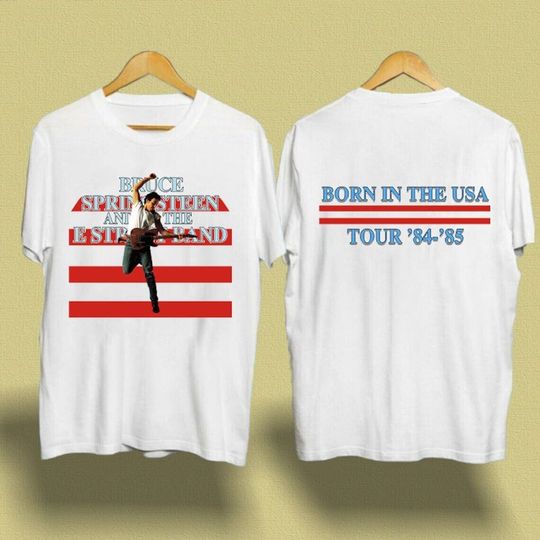 Discover Bruce-Springsteen and E Street Band Born in USA Tour 84-85 T-Shirt
