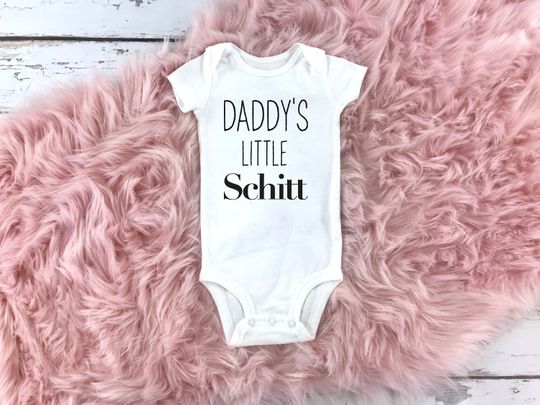 Discover Daddy's Little Schitt Infant Bodysuit