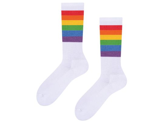 Discover White Tennis Socks Rainbow | Pride | LGBTQ | Cool Socks