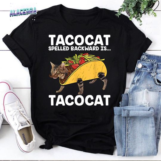 Discover Funny Taco Cat Vintage T-Shirt