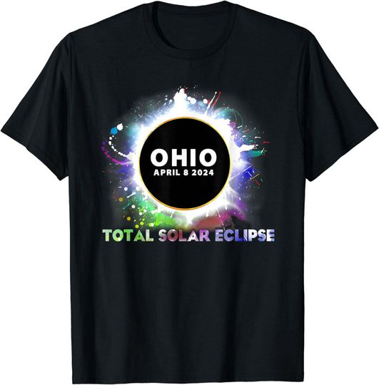 Discover Total Solar Eclipse OHIO 2024 April 8 Totality T-Shirt