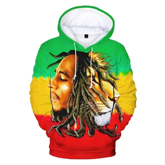Discover Bob Marley 3D Printed Hoodies