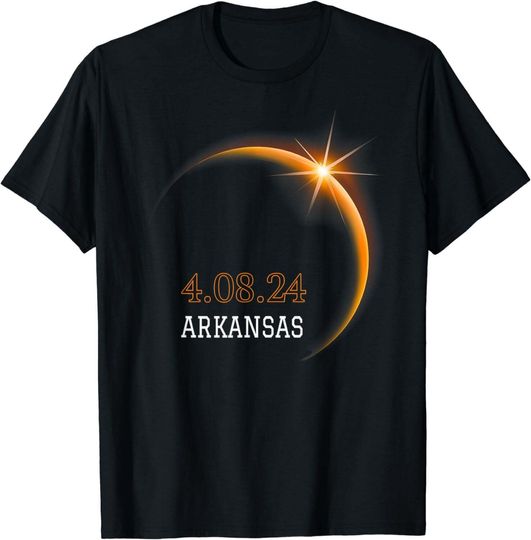 Discover Total Solar Eclipse 2024 ARKANSAS Totality Spring 4.08.24 T-Shirt