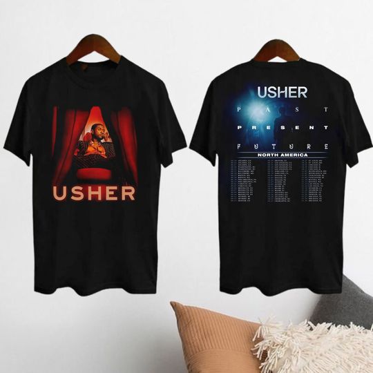 Discover 2024 Usher Past Present Future Tour Shirt, Usher Concert 2024 Shirt