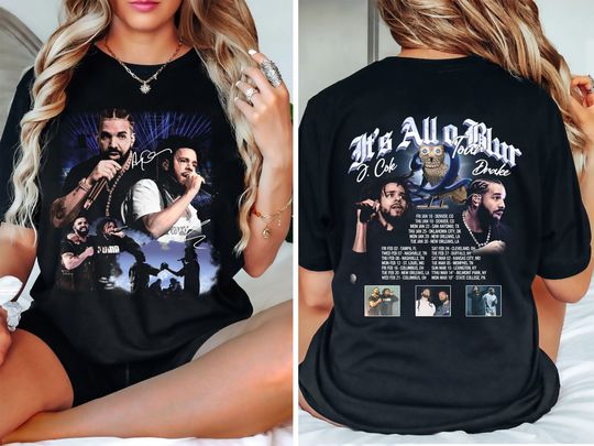 Discover Drake J. Cole It's All a Blur Tour Shirt