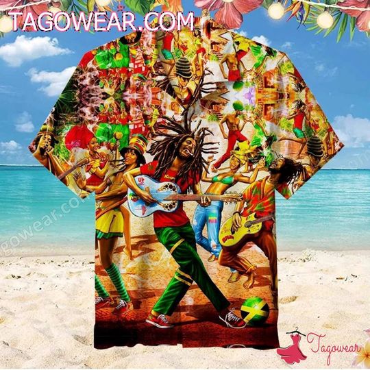 Discover Bob Marley Reggae Carnival Hawaiian Shirt