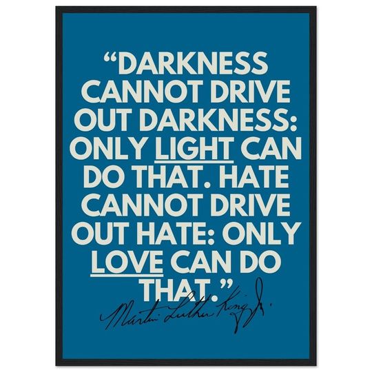 Discover Beacon of Hope - Inspirational Martin Luther King Jr. Quote Poster