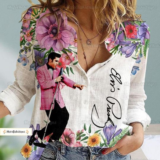 Discover Elvis Presley Linen Blouse