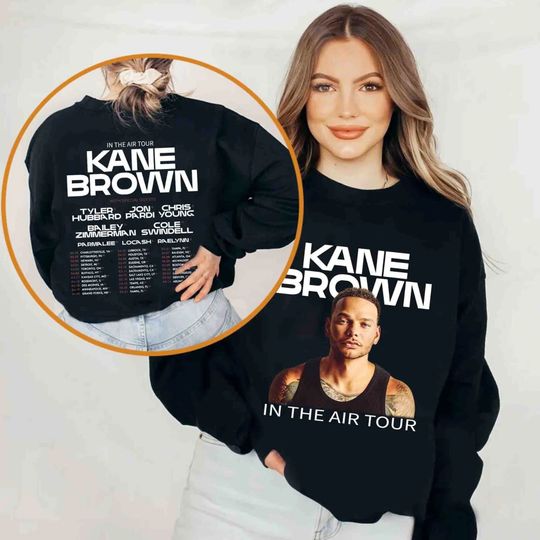 Discover Kane Brown In The Air Tour 2024 Fan Gift Sweatshirt, Kane Brown Concert Shirt
