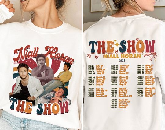 Discover Ni.all Ho.ran The Show Live On Tour 2024 Shirt, Niall Horan Sweatshirt