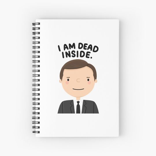 Discover The Office “I Am Dead Inside” Spiral Notebook