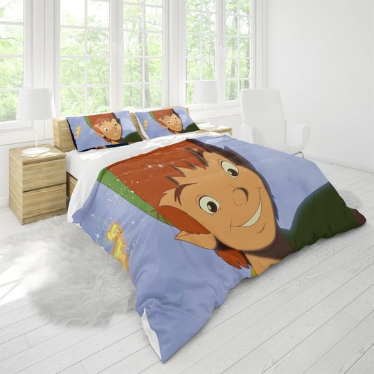 Discover Return to Never Land Three Piece Printed Fashion Pattern Bedding Set