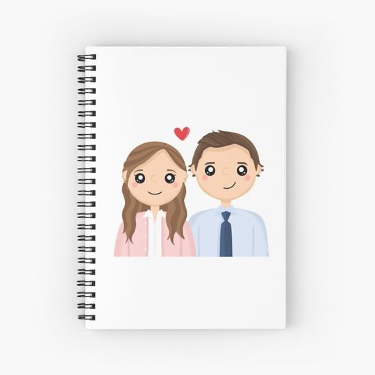 Discover The Office Jim & Pam Spiral Notebook