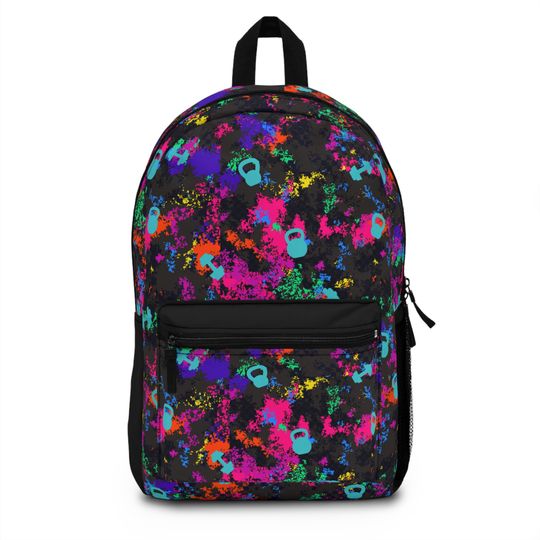 Discover Abstract Grunge Black Fitness Backpack