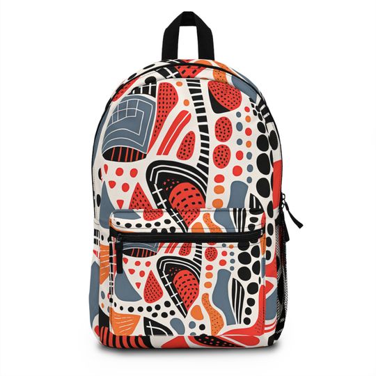 Discover Vibrant Abstract Design Backpack