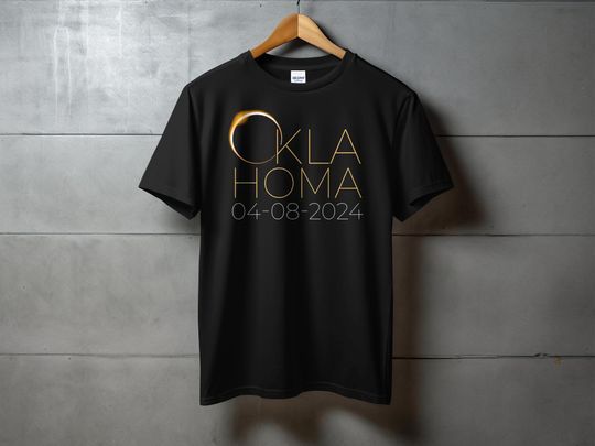 Discover Solar Eclipse Oklahoma Shirt 2024 State Oklahoma Total Solar Eclipse