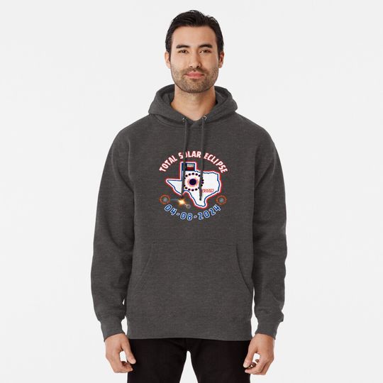 Discover Total Solar Eclipse Austin Texas Pullover Hoodie