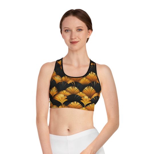 Discover Golden Fans Sports Bra