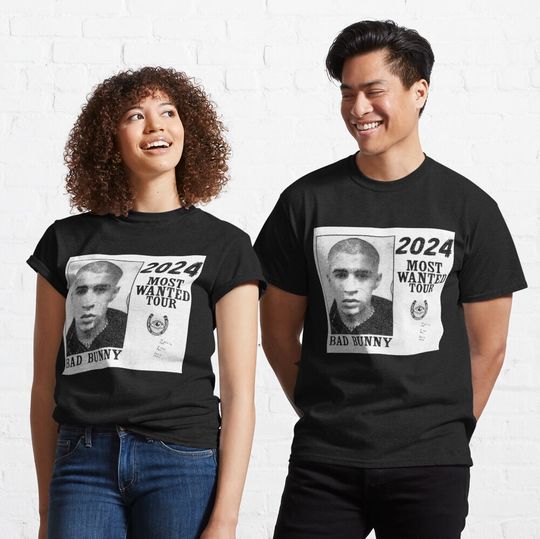 Discover Bad Bunny, Most Wanted Tour Classic T-Shirt