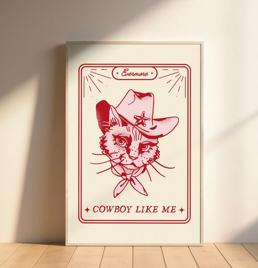 Discover Cowboy Like Me, Pink Premium Matte Vertical Posters