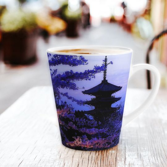 Discover Sakura Latte Mug, Japanese Anime Latte Cup