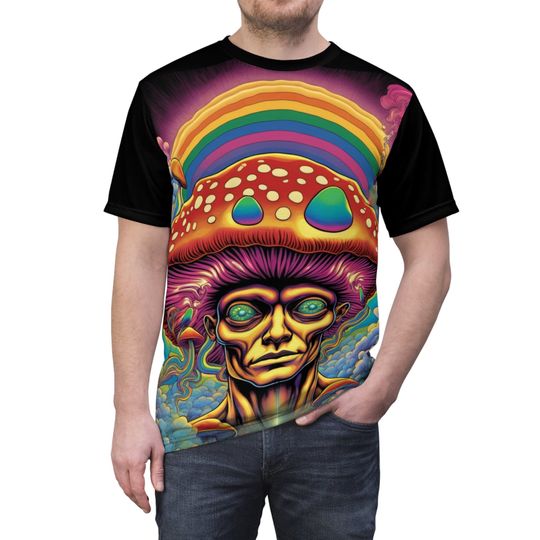Discover Rainbow Mushroom Head Being 3D TShirt
