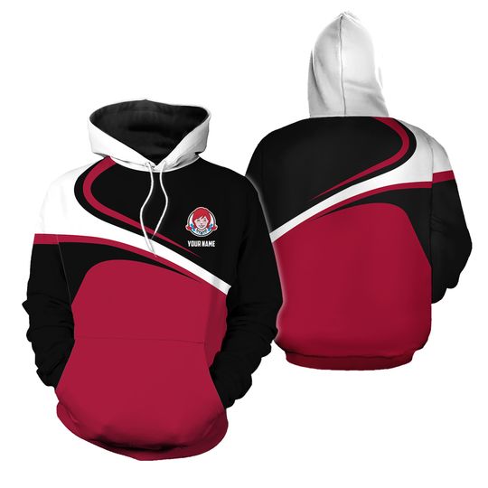 Discover Personalized Wendy's Hoodie Fast Food 3D Printed Hoodie