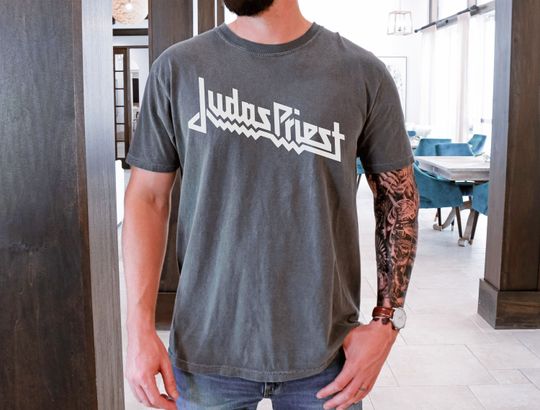 Discover Judas Priest T-Shirt on Vintage Black 1717 Tee
