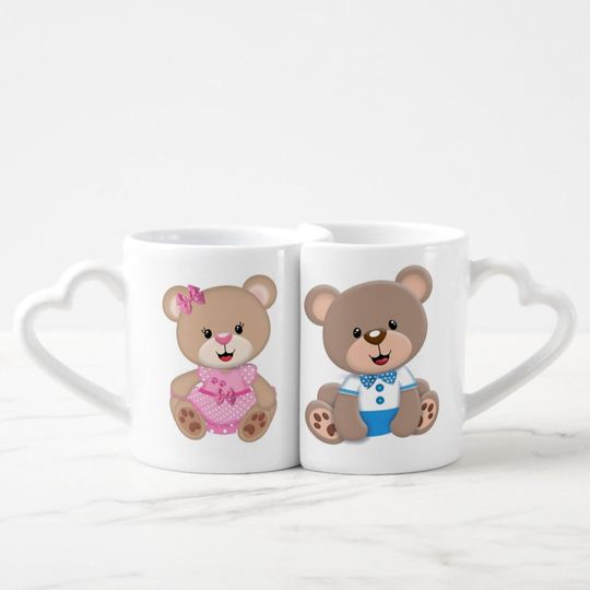 Discover Teddy Bear Coffee Mug Set