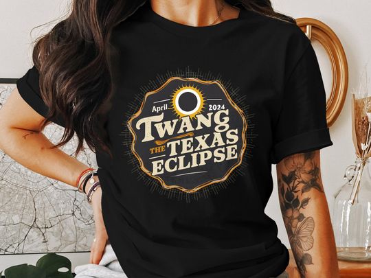 Discover 2024 Texas Eclipse T-Shirt, April Event Souvenir Tee