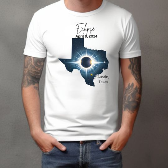 Discover Solar Eclipse 2024 Austin Texas, solar eclipse shirt