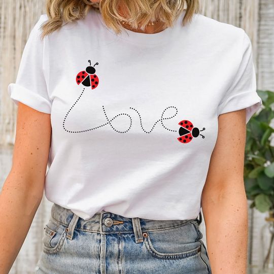Discover Love Ladybugs Valentine's Day TShirt, Ladybug Shirt