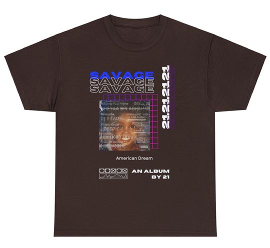 Discover 21 Savage American Dream Album T-Shirt. Rap Album T-Shirt
