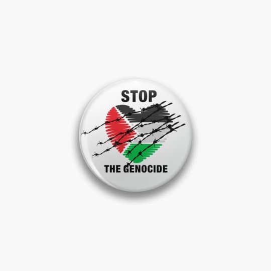 Discover Ceasefire Now Pin Button, Free Palestine Pin Button