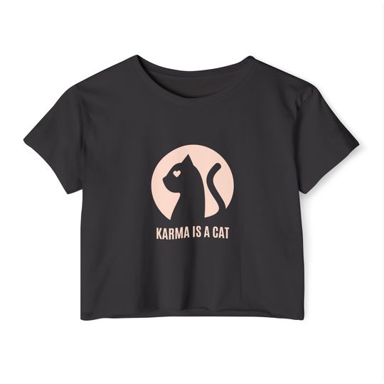 Discover Karma is a Cat Women's Crop Top