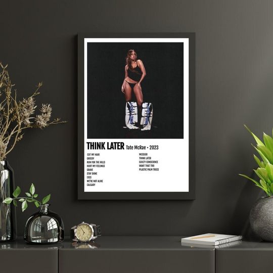 Discover Tate McRae Poster, Tate McRae Think Later Album Cover, Think Later Tour