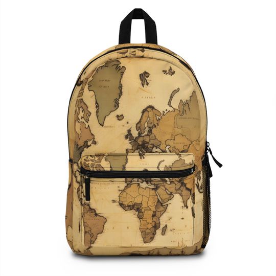 Discover World Map Dragon Backpack