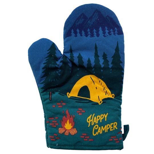 Discover Happy Camper Oven Mitt