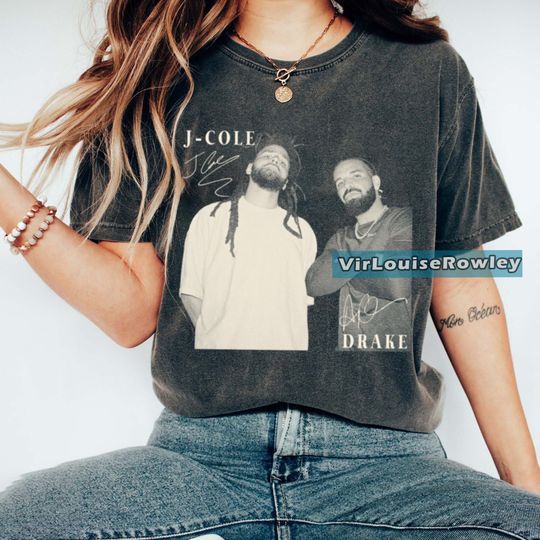 Discover Funny J.cole and Drake shirt, Hip Hop Rap Shirt, 90s Rap Music Shirt
