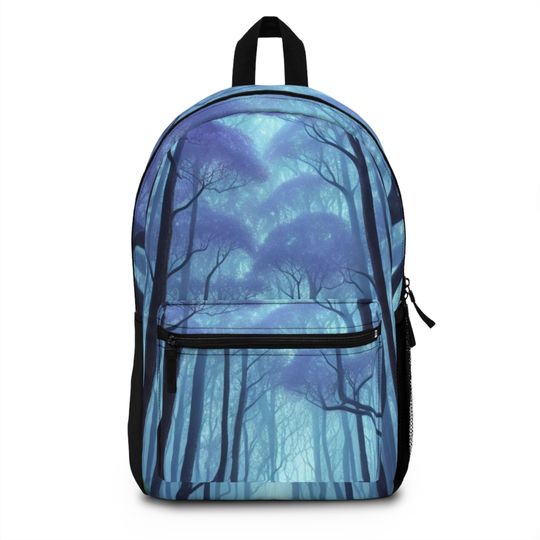 Discover Blue Fantasy Forest Whimsical Backpack