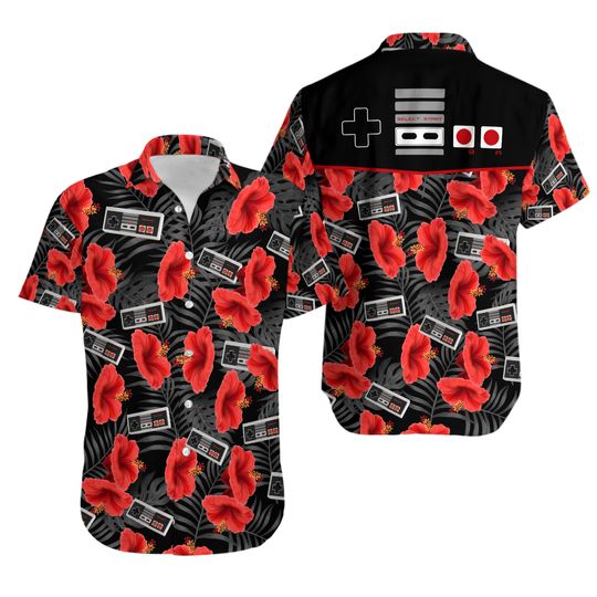 Discover Gamepad Game Controller Hawaiian Shirt