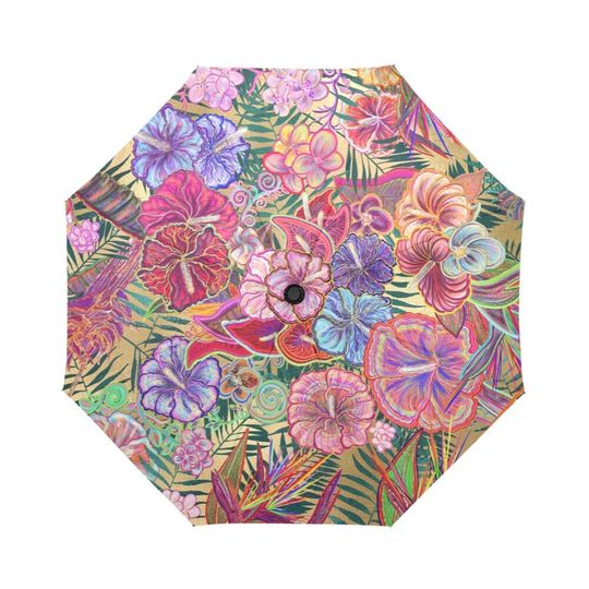 Discover Floral Hawaiian Flowers Umbrella