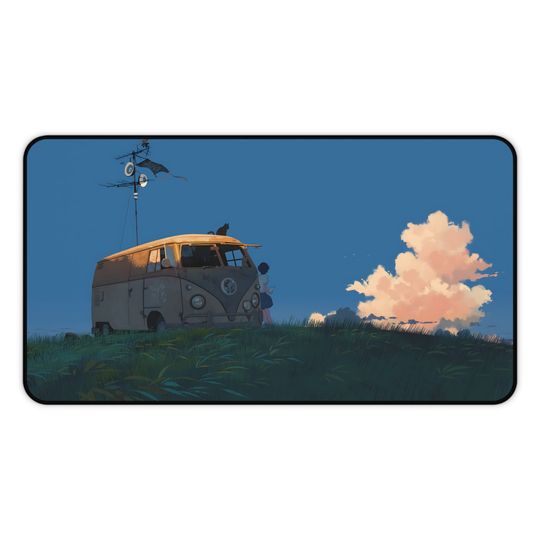 Discover Van Anime Girl Sky Scenery Desk Mat, Cute Gift Ideas