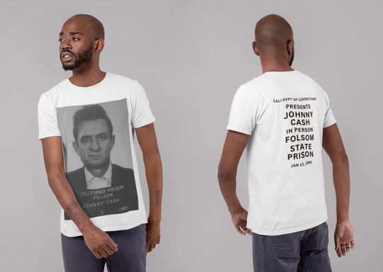 Discover Johnny Cash Folsom Prison 70s Clothing - Catch Phrase T Shirt