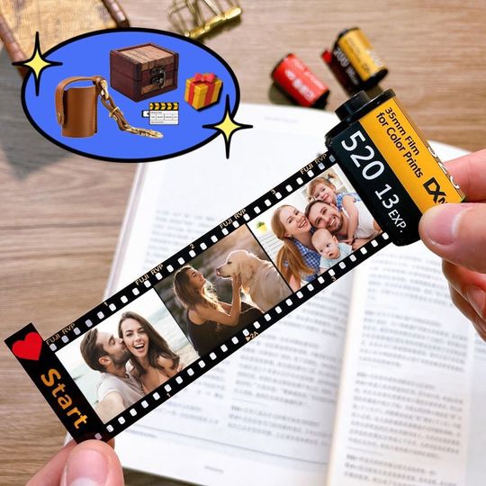 Discover Personalized Photo Film Roll Keychains, Custom Picture Keyring