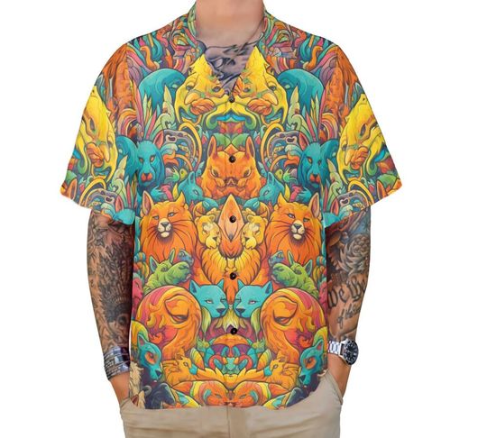 Discover Trippy Wave Hawaiian Shirts