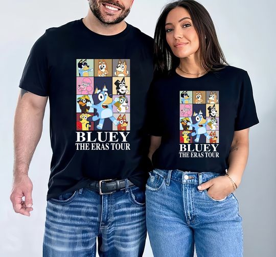 Discover BlueyDad Mom tshirt, BlueyDad Family tshirt, Chilli Heeler tshirt
