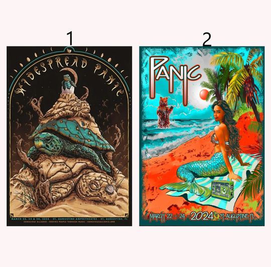 Discover Custom Widespread Panic March 22 -24 2024  Poster