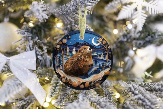 Discover Acrylic Ornament, Winter, Marmot ornament, holiday decor