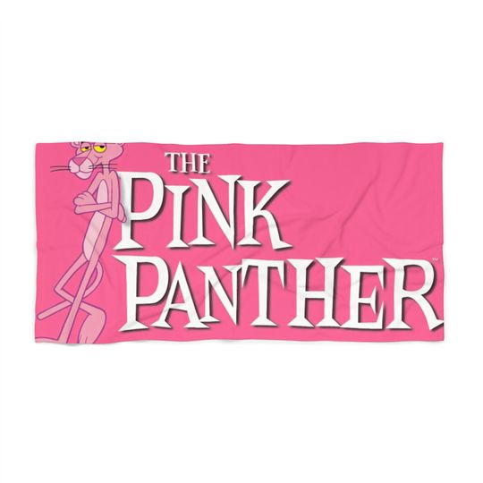 Discover The Pink Panther Beach Towel